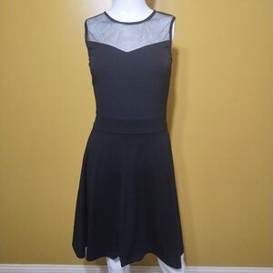 Heloise Sleeveless Mesh Inset A Line Dress S Whimsygoth